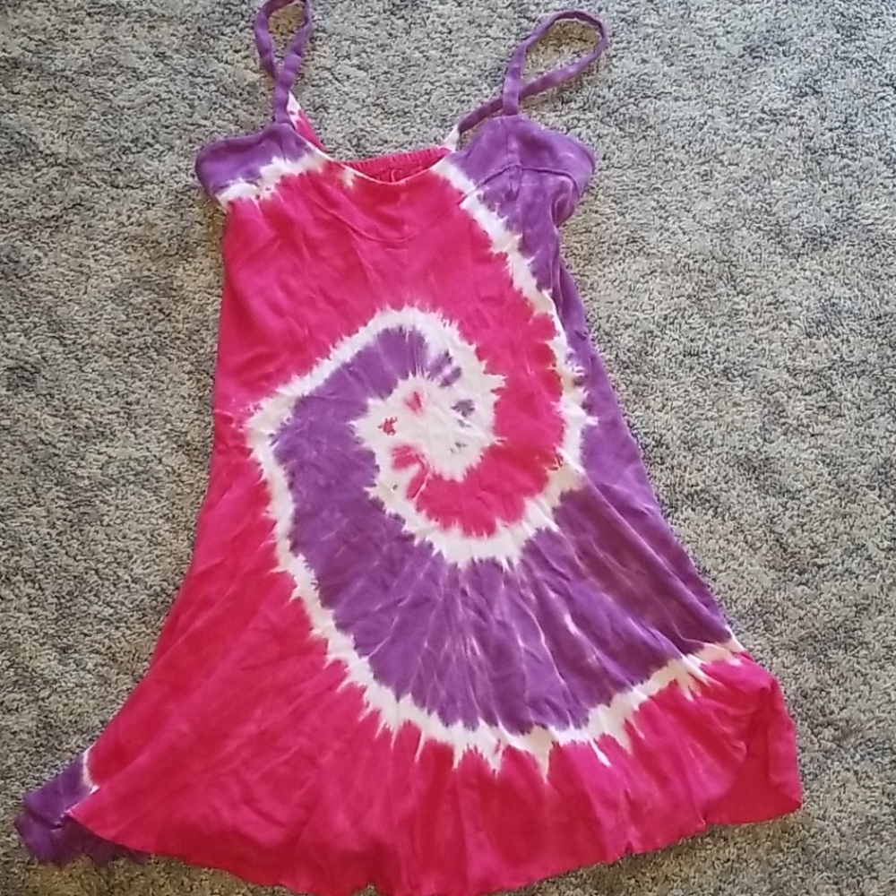 Tie Dye Swimsuit Cover Up Dress